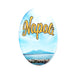 Calamita ovale in plexiglass trasparente 50x75x4 mm