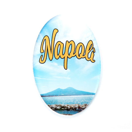 Calamita ovale in plexiglass trasparente 50x75x4 mm
