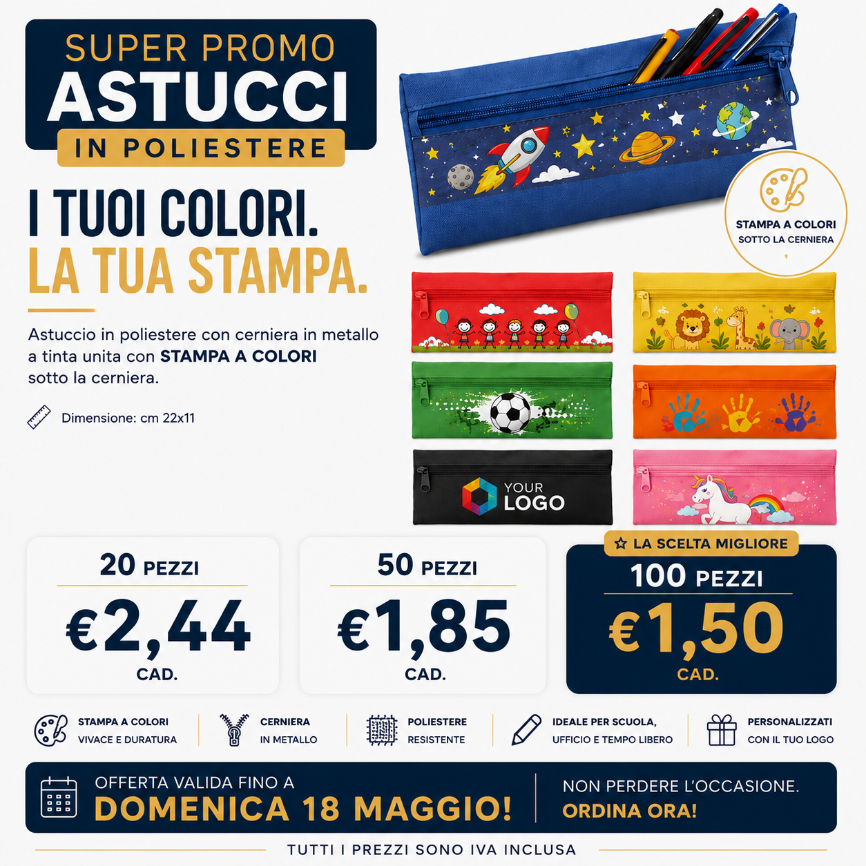 Promo astuccio in poliestere