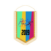 Gagliardetto pentagonale 26x35 cm