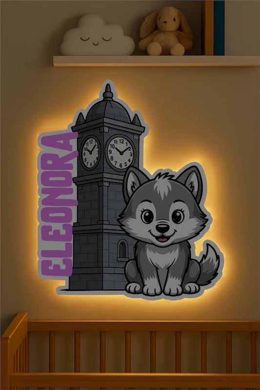 Lampada Avellino "Torre e lupetto"