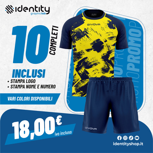 Promo 10 completini Givova Art