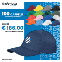 Promo 100 cappelli adulto personalizzati