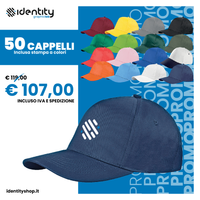 Promo 50 cappelli adulto personalizzati