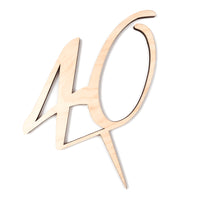 Cake topper personalizzato in legno standard - Identity SRLs