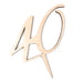 Cake topper personalizzato in legno standard - Identity SRLs