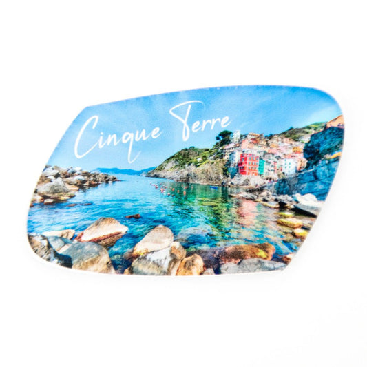 Calamita bombata in plexiglass trasparente 75x50 mm - Identity SRLs