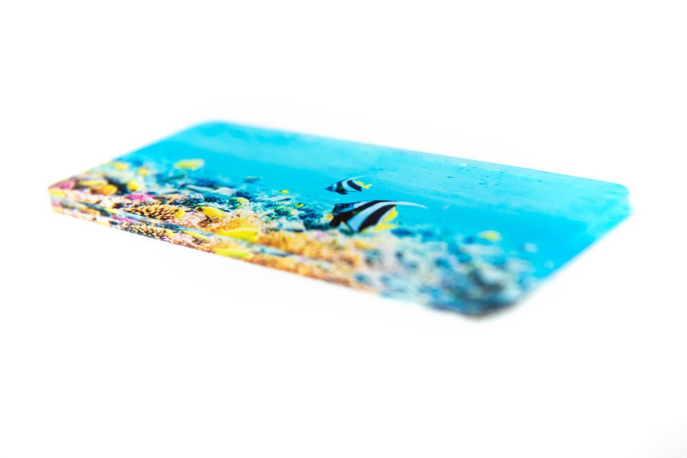 Calamita in plexiglass trasparente panoramica 110x50 mm - Identity SRLs