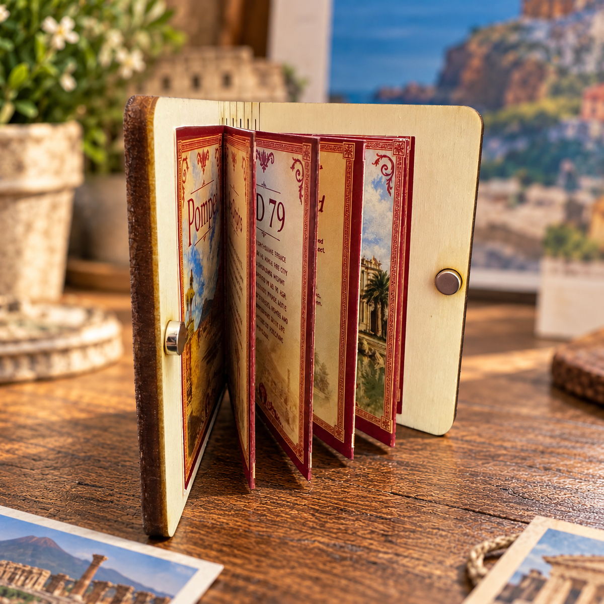 Calamita libro in legno 55x70 mm con inserto - Identity SRLs