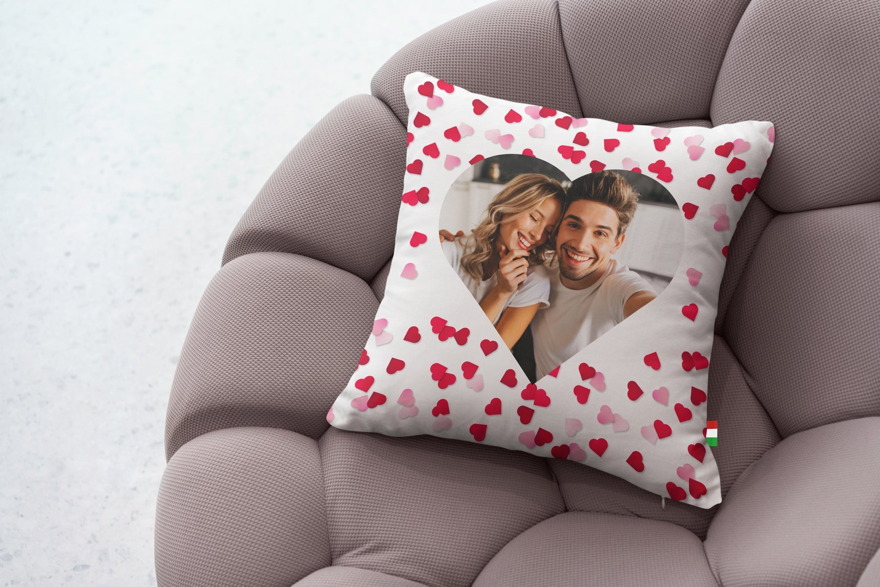 Cuscino cuore con foto - Identity SRLs