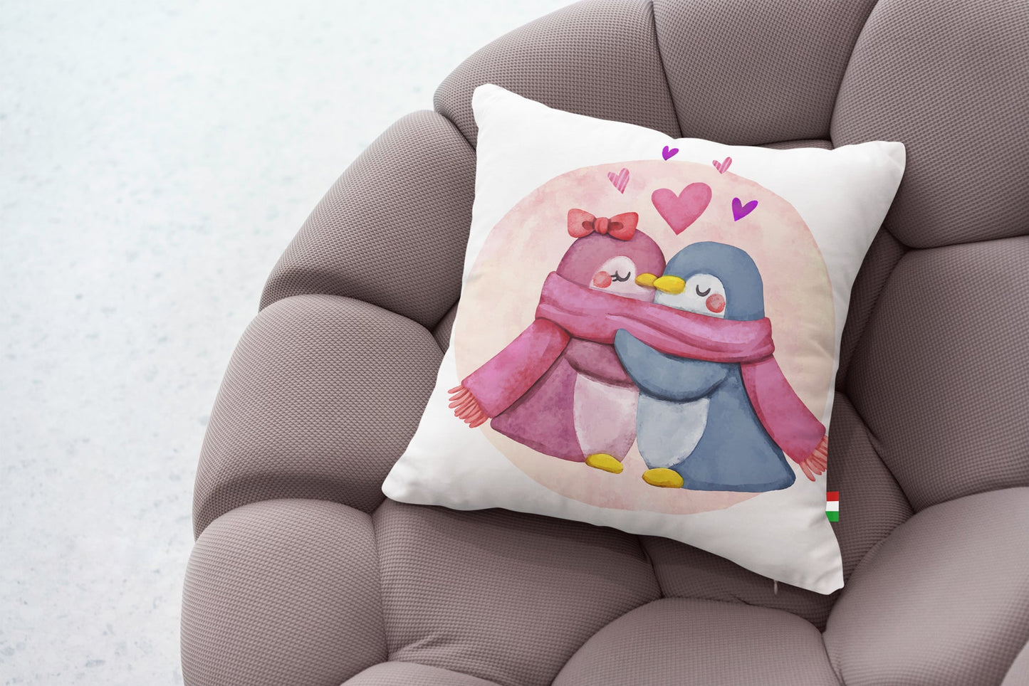 Cuscino love pinguini - Identity SRLs