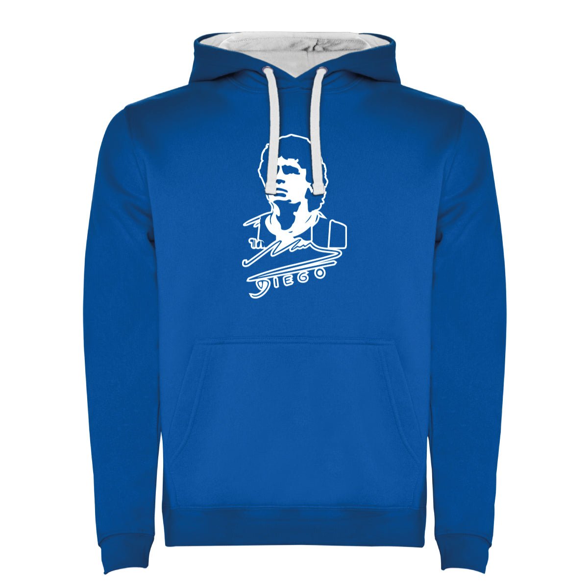 Felpa con cappuccio Napoli "Maradona volto" - Identity SRLs