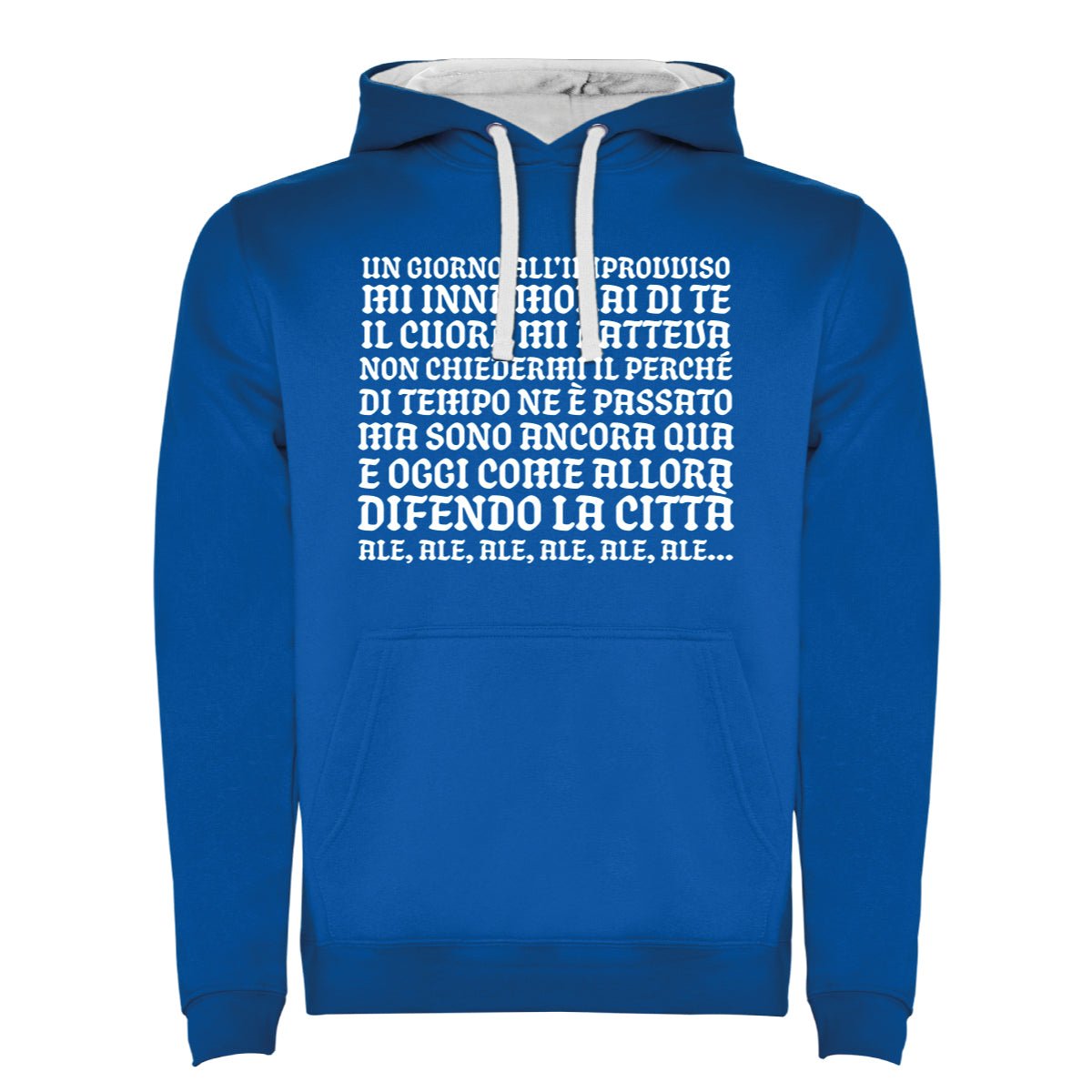 Felpa con cappuccio Napoli "Un giorno all'improvviso..." - Identity SRLs