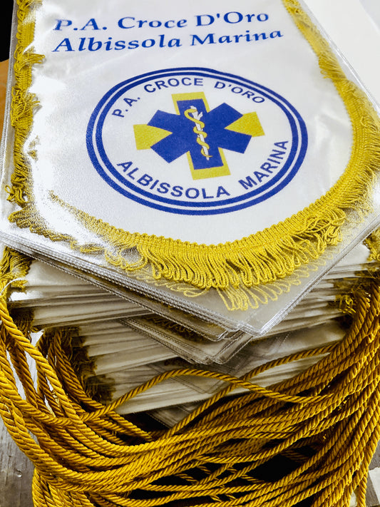 Gagliardetto scudo 9x11 cm - Identity SRLs