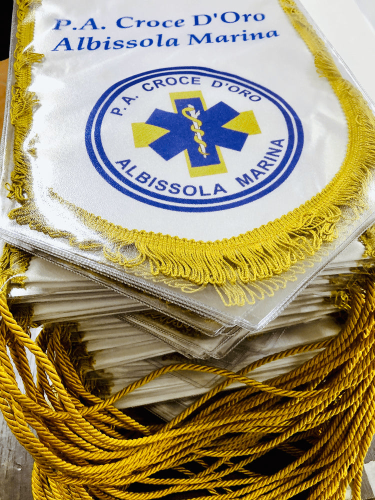 Gagliardetto scudo 9x11 cm - Identity SRLs