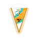 Gagliardetto triangolare 13x18,5 cm - Identity SRLs