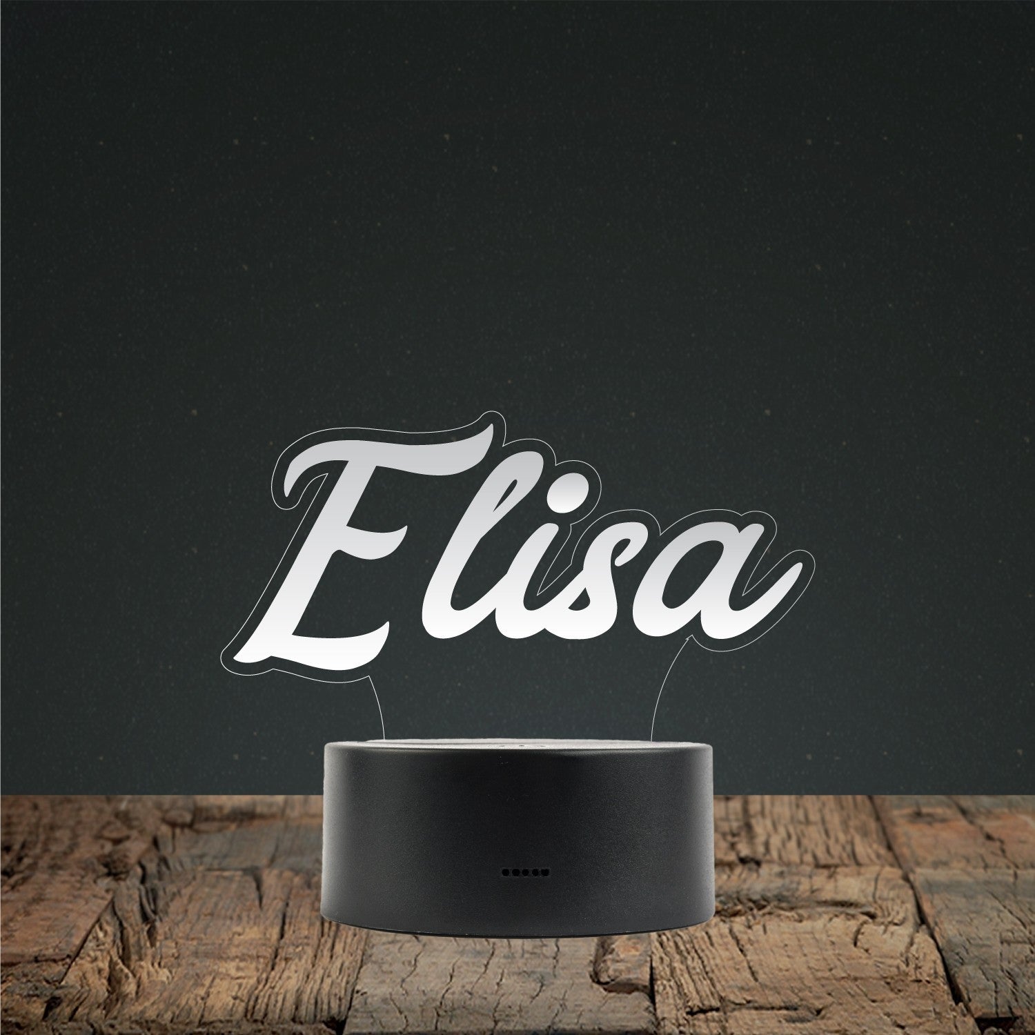 Lampada led con nome in plexiglass - Identity SRLs