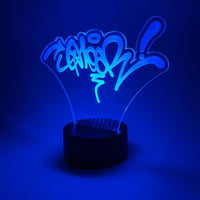 Lampada led personalizzata con foto in plexiglass - Identity SRLs