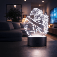 Lampada led personalizzata con foto in plexiglass - Identity SRLs