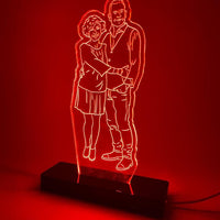 Lampada led personalizzata con foto in plexiglass - Identity SRLs