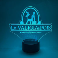 Lampada led personalizzata con foto in plexiglass - Identity SRLs