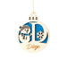 Pallina di Natale in legno personalizzata con nome - Identity SRLs
