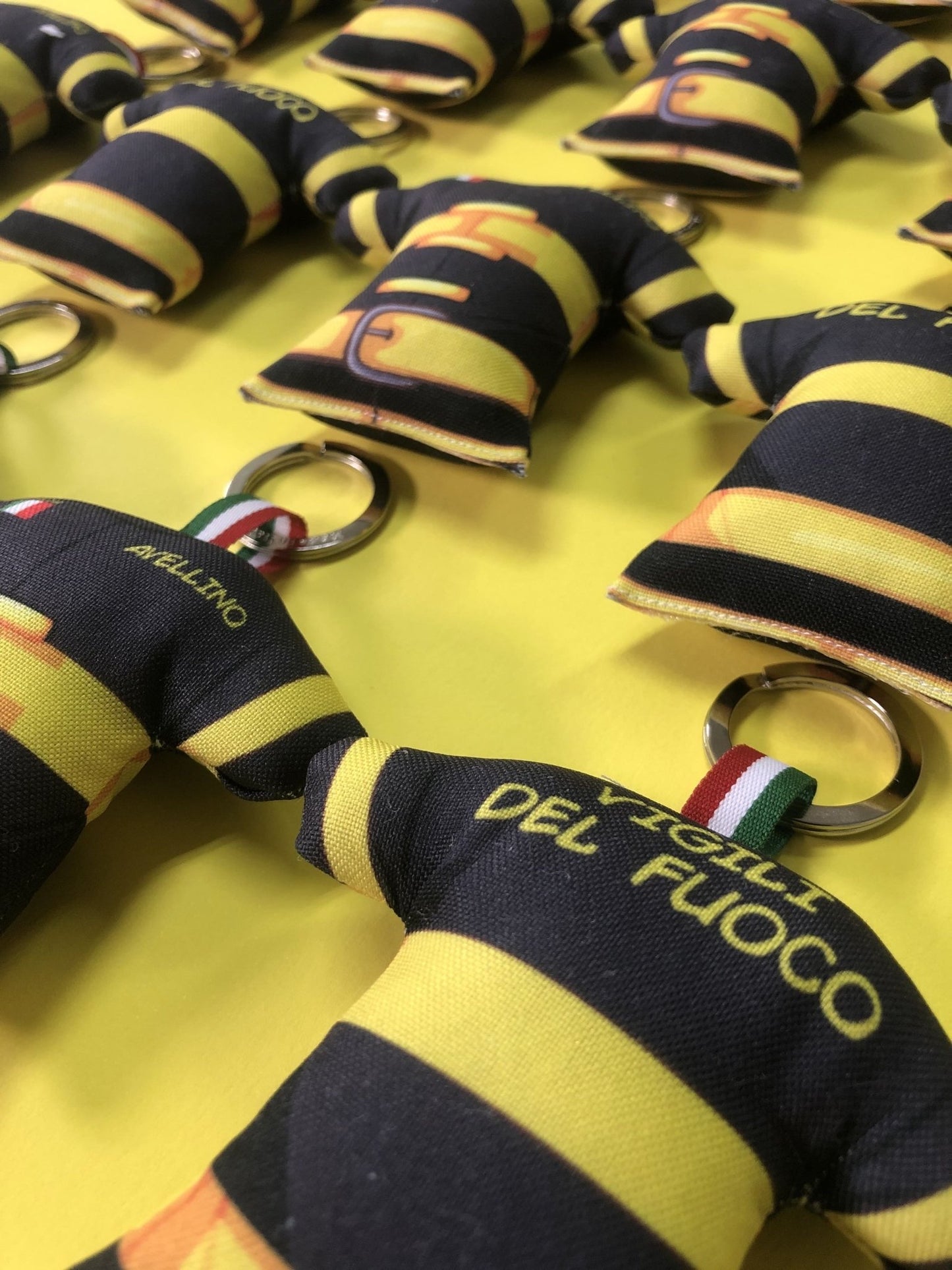 Portachiavi Vigile del fuoco maglia in tessuto imbottito - Identity SRLs