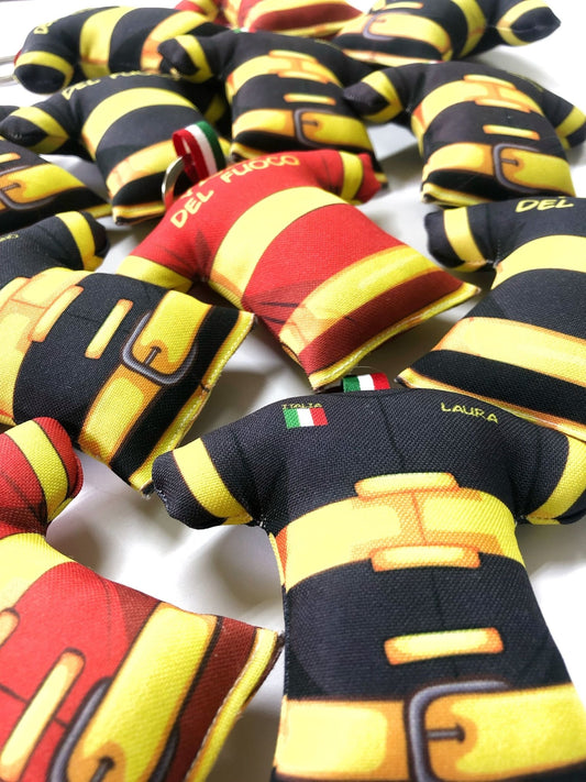 Portachiavi Vigile del fuoco maglia in tessuto imbottito - Identity SRLs