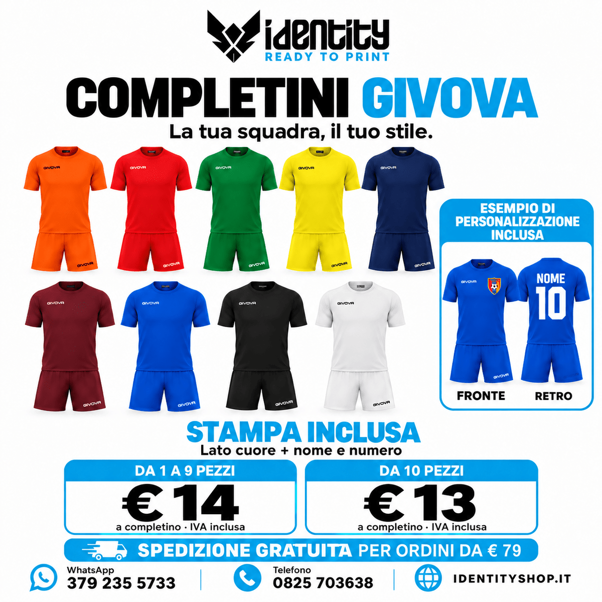 Promo completo Givova - Identity SRLs