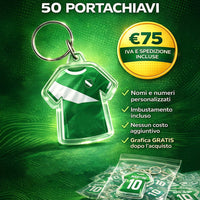 Promo pack 50 portachiavi personalizzati maglia in plexiglass - Identity SRLs
