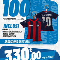 Promo 100 portachiavi maglia in tessuto imbottito