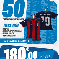 Promo 50 portachiavi maglia in tessuto imbottito
