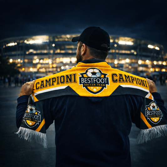 Sciarpa da stadio in poliestere 130x18 cm