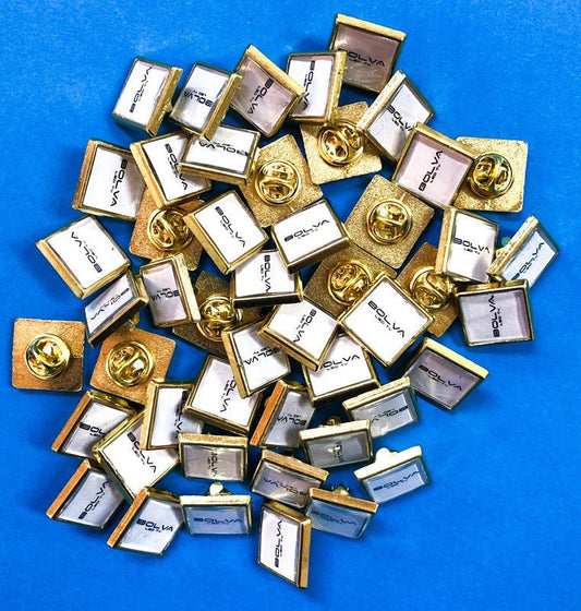 Spilla da giacca in metallo quadrata - Identity SRLs