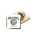 Spilla da giacca in metallo quadrata - Identity SRLs