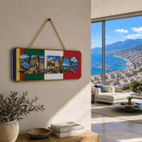Targa souvenir in legno 3D 29x13 cm - Identity SRLs