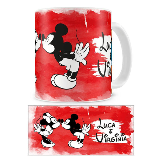 Tazza bacio mouse con nomi - Identity SRLs