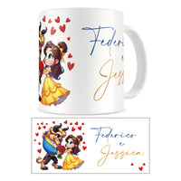 Tazza Bella e la Bestia con nomi - Identity SRLs