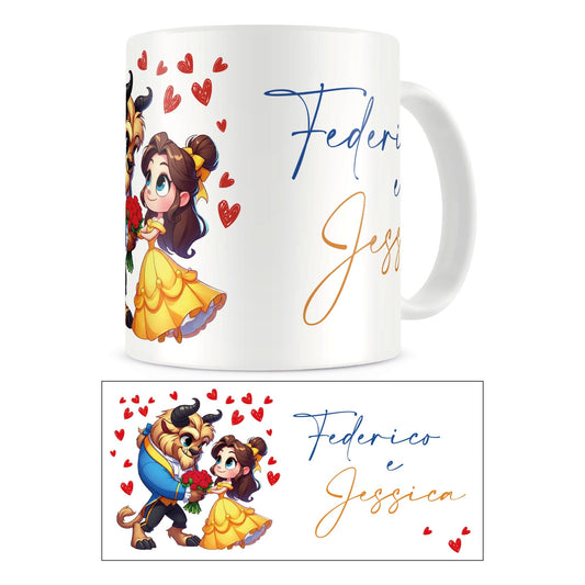 Tazza Bella e la Bestia con nomi - Identity SRLs