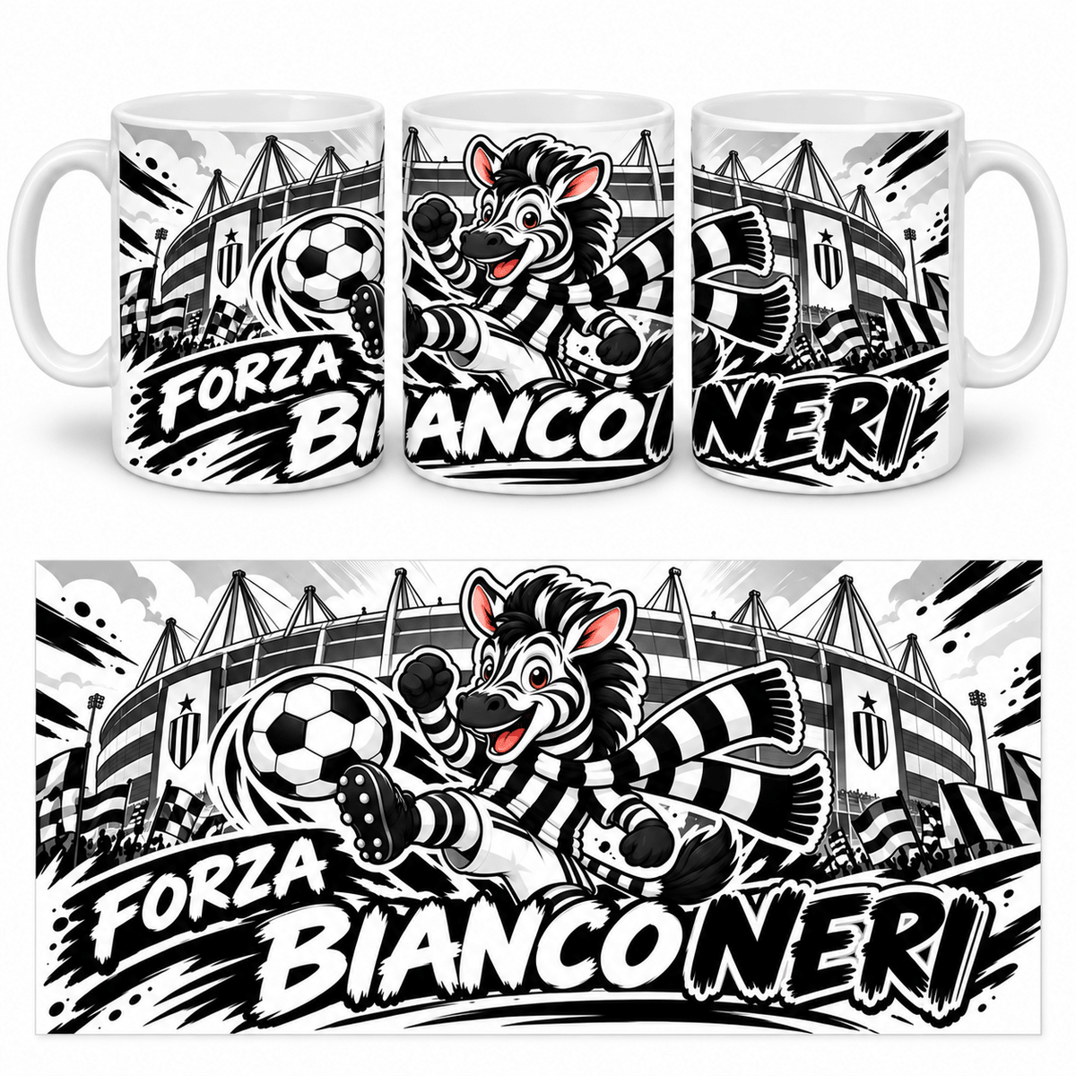 Tazza forza bianconeri - Identity SRLs